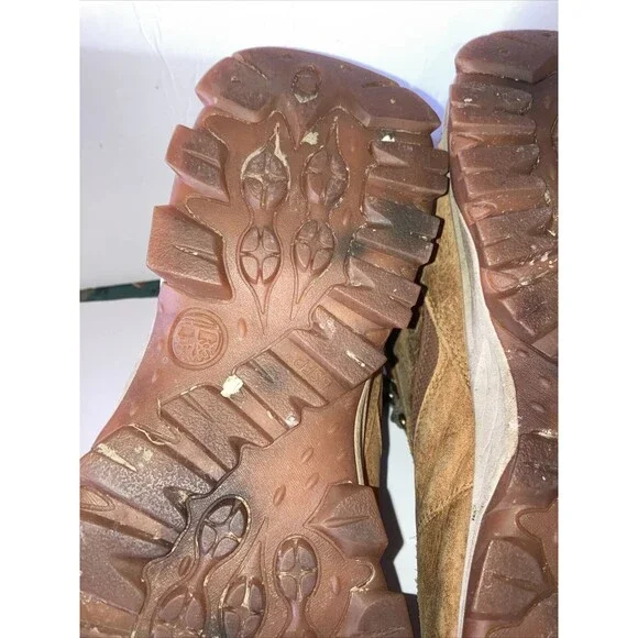 TIMBERLAND MEN'S TAN LEATHER WATERPROOF A1J1N HIKING BOOTS SIZE 12 - Picture 10 of 11